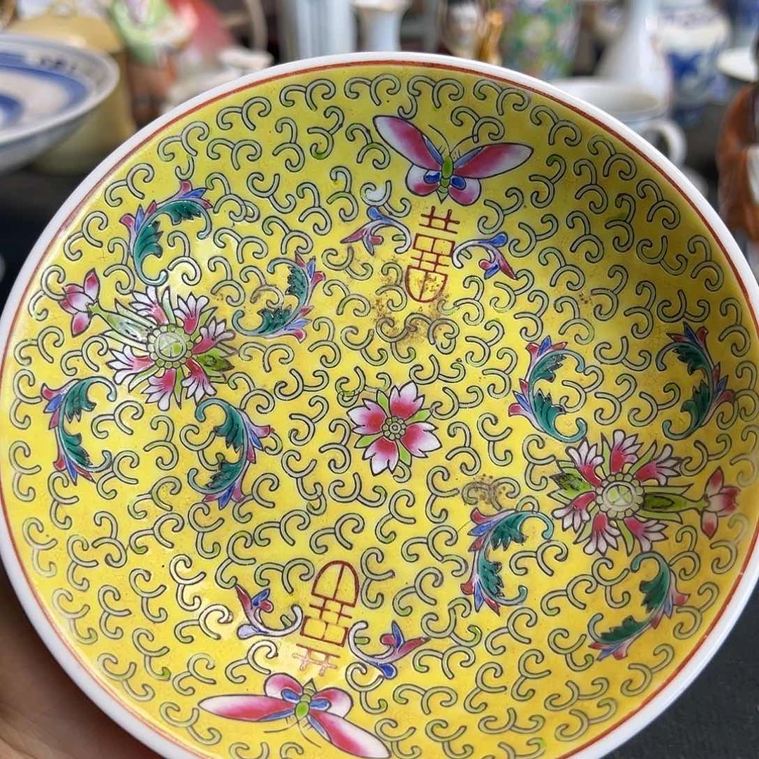 盘景德镇陶瓷粉彩