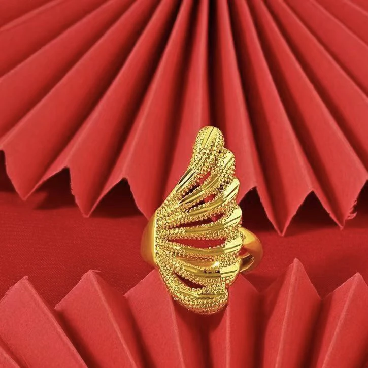 铜合金戒指 凤尾戒指