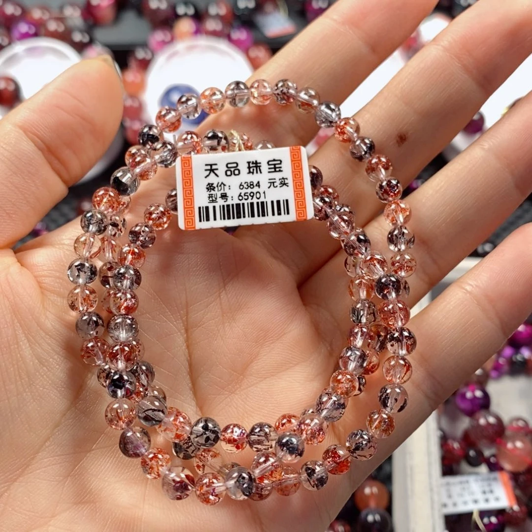水晶手链未镶嵌毒液多圈65901