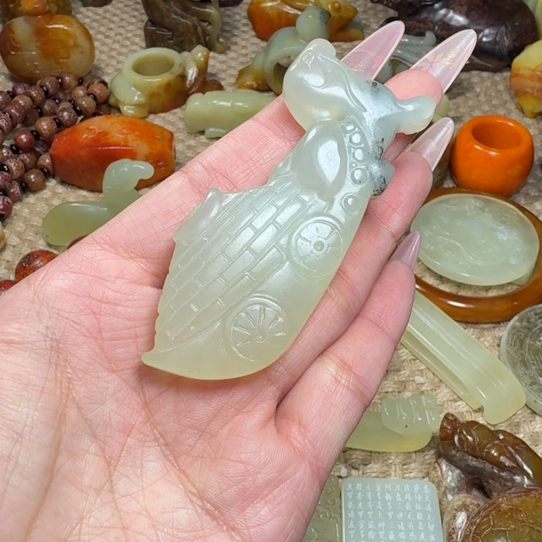 白玉菩提吊坠挂件