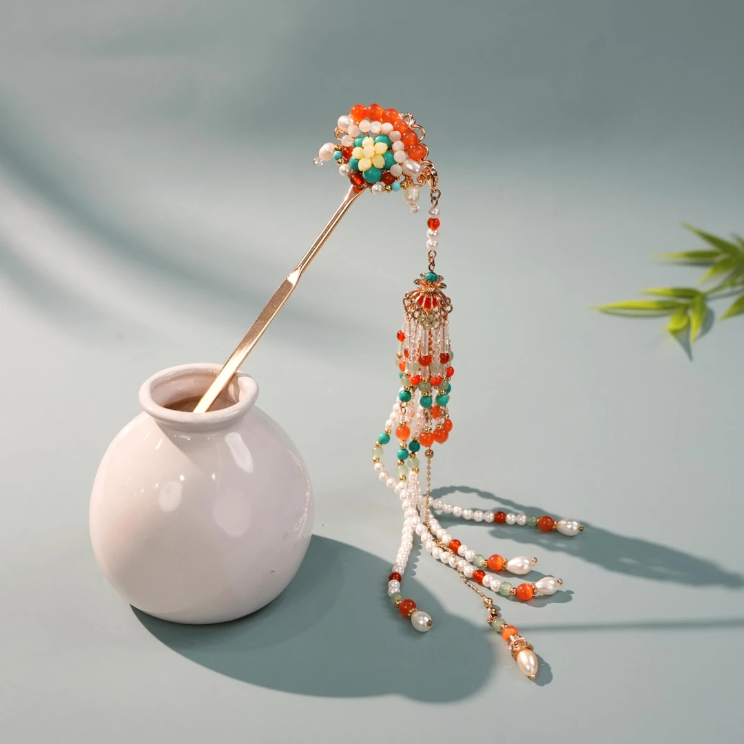 古悦倾城【轻尘发簪】古风汉服发饰