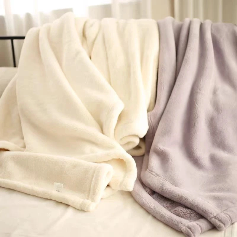 【办公室午睡毯】双面绒法兰绒牛奶绒四季毯冬季保暖宿舍毯单双人毯