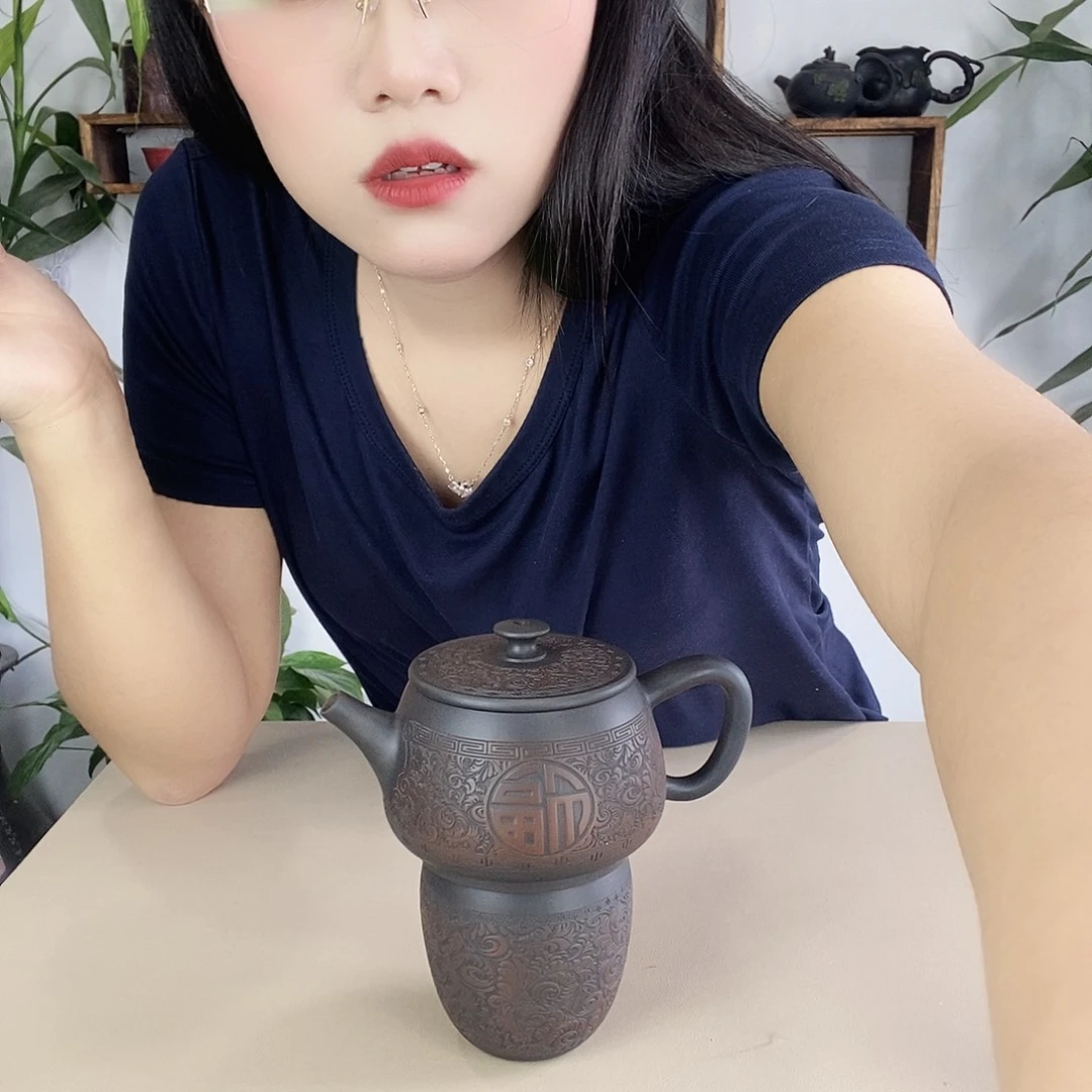 M****n建水紫陶300唐草纹➕主人杯