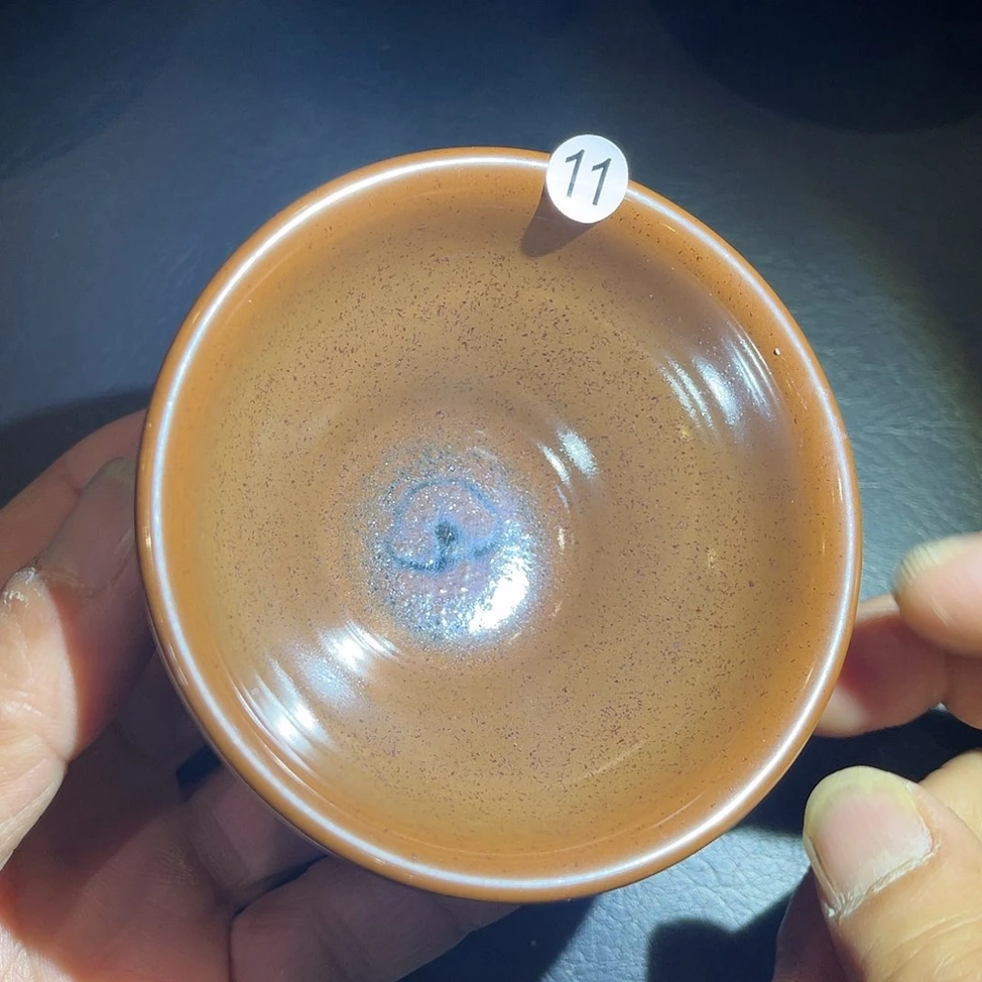 茶盏龙窑柴烧帝王黄玉兰杯器型