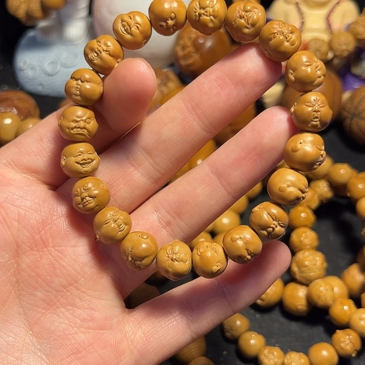 橄榄核手串/手链猴头精工bai' t