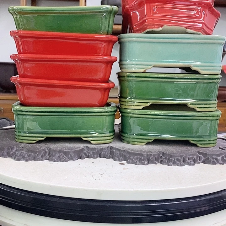 紫砂花盆瑕疵 火裂走形不平气孔 10个