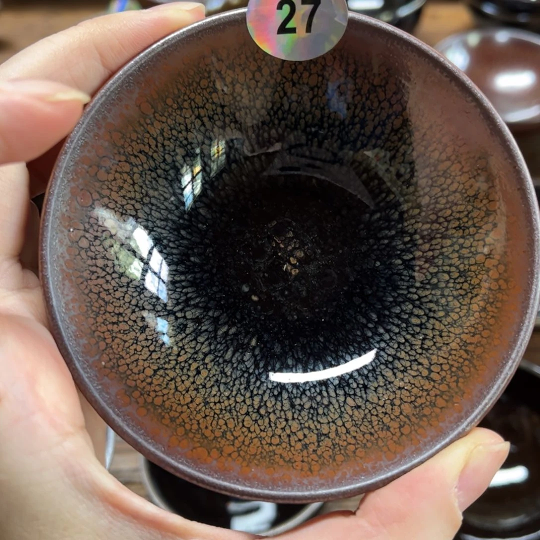 蓝***9茶盏民间工艺师柴烧