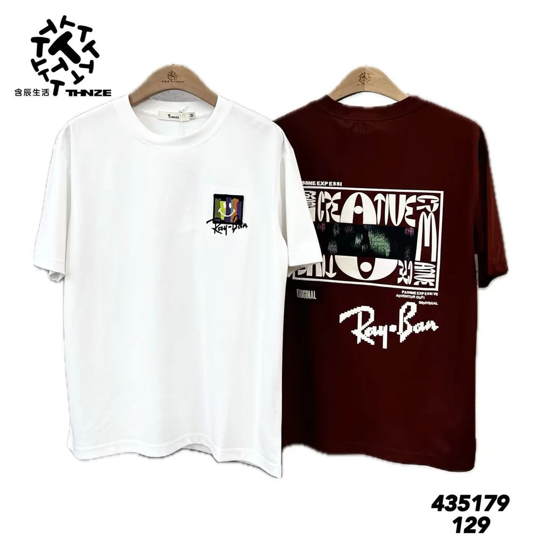 夏季男士短袖T恤刺绣印花宽松休闲百搭潮流上衣435179