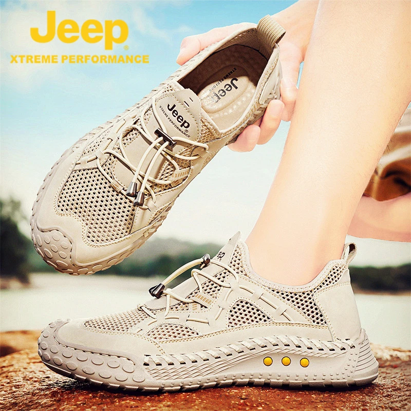 JEEP吉普凉鞋男款夏季2025新款外穿式高端运动开车沙滩鞋男士拖鞋