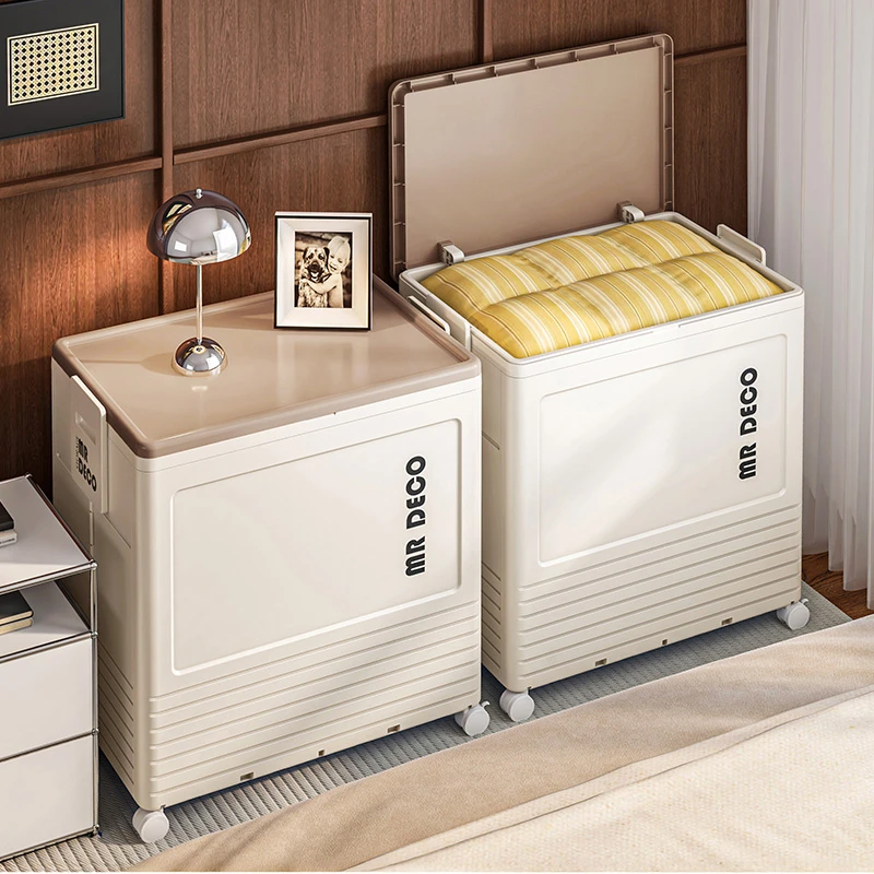 衣服收纳箱大容量超大家用整理箱翻盖可折叠储物柜衣物被子收纳柜