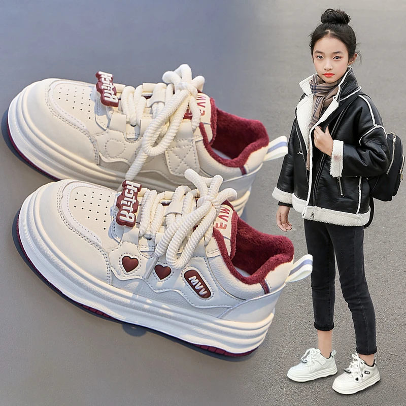 女童运动鞋2025新款女孩春秋款板鞋中大童防滑小白鞋春季儿童鞋子