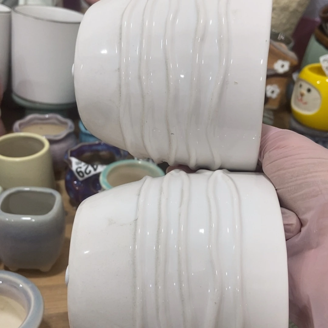 红陶高温陶瓷花盆