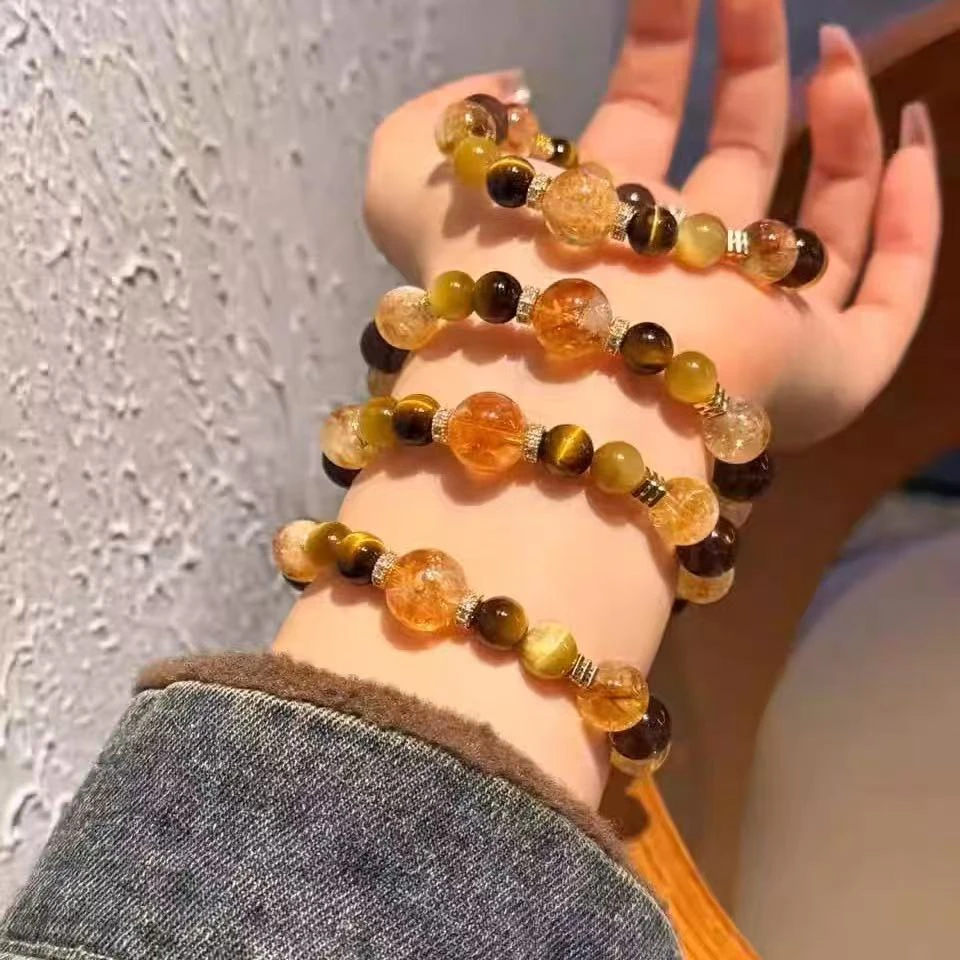 钛钢手链 YY家#2532气质精美水晶手链