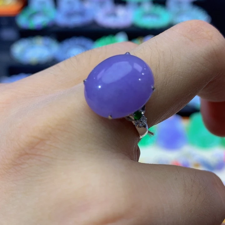 翡翠18K金镶嵌手绳翡翠