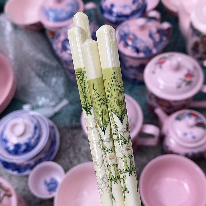 摆件陶黄稀土十双筷子