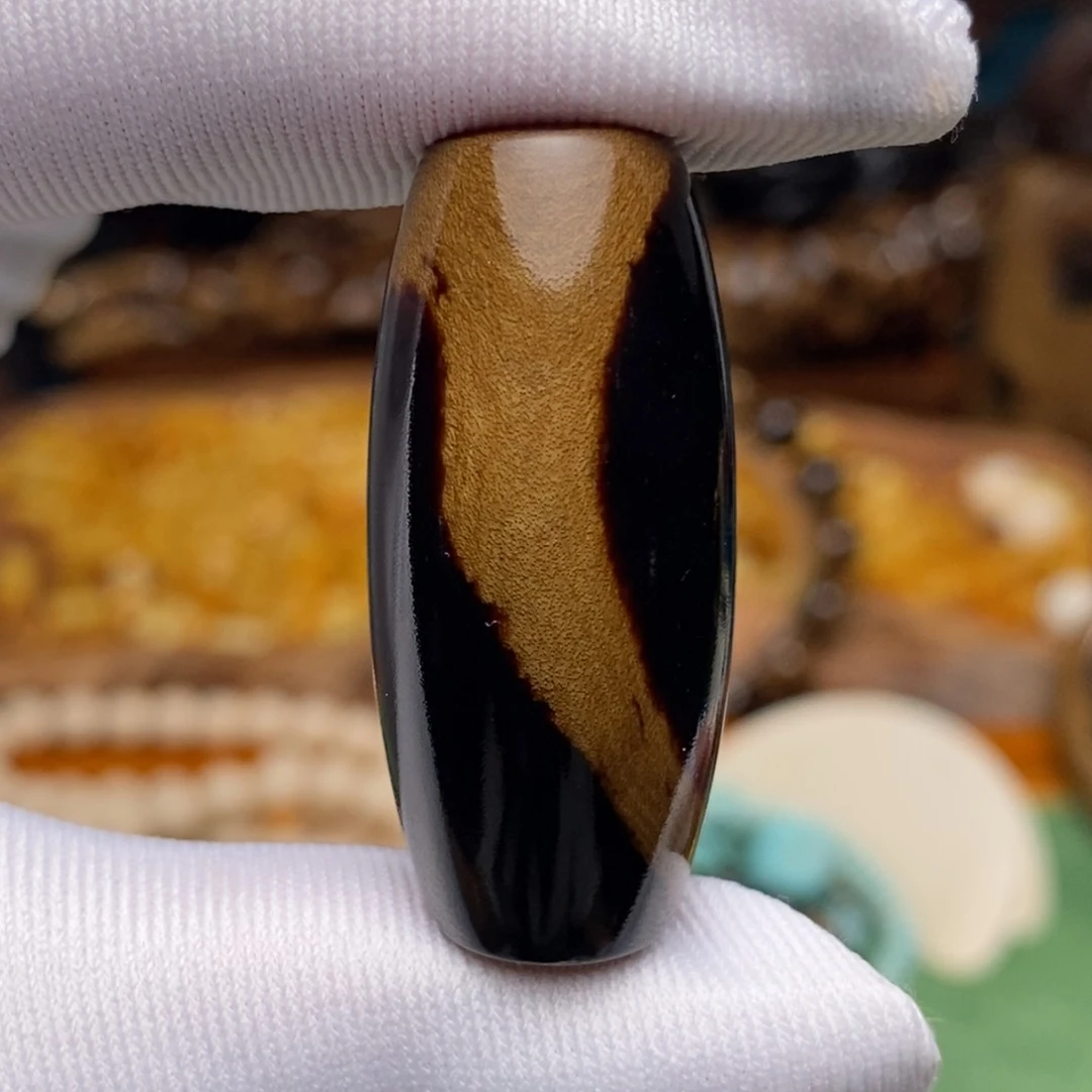 A0340 全品天珠 精品 妖纹