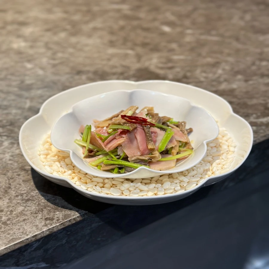 鹿茸菇拌脆肚视频教程（口味菜）