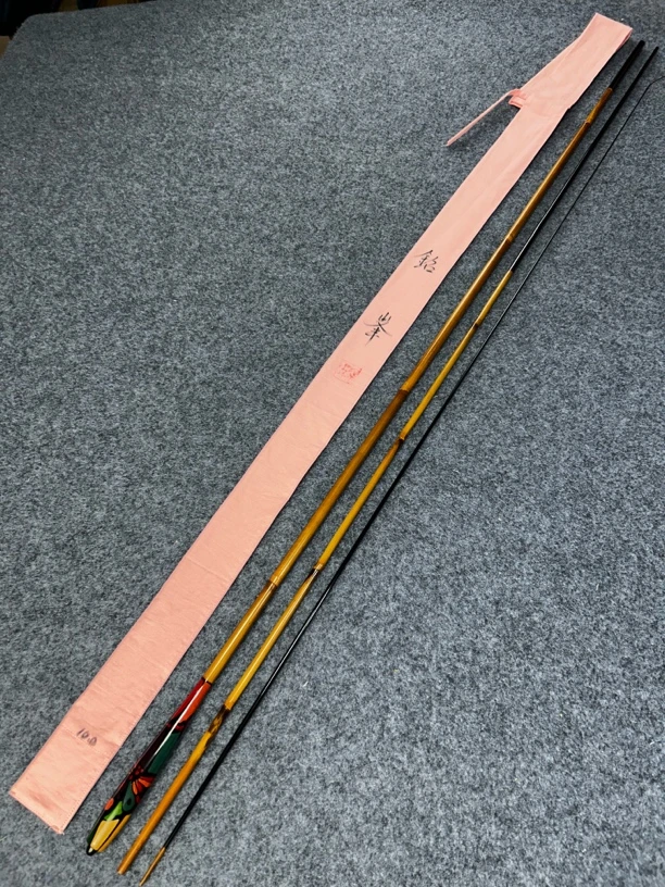 手工竹鱼竿矢竹10尺,中式本偏先92克,元径10.3先径1.2收纳109