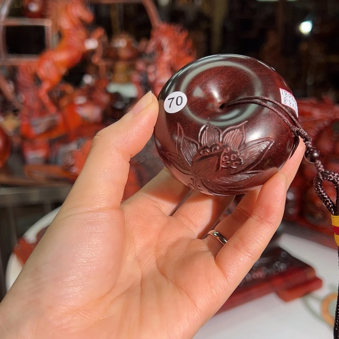 木印度小叶紫檀平安扣