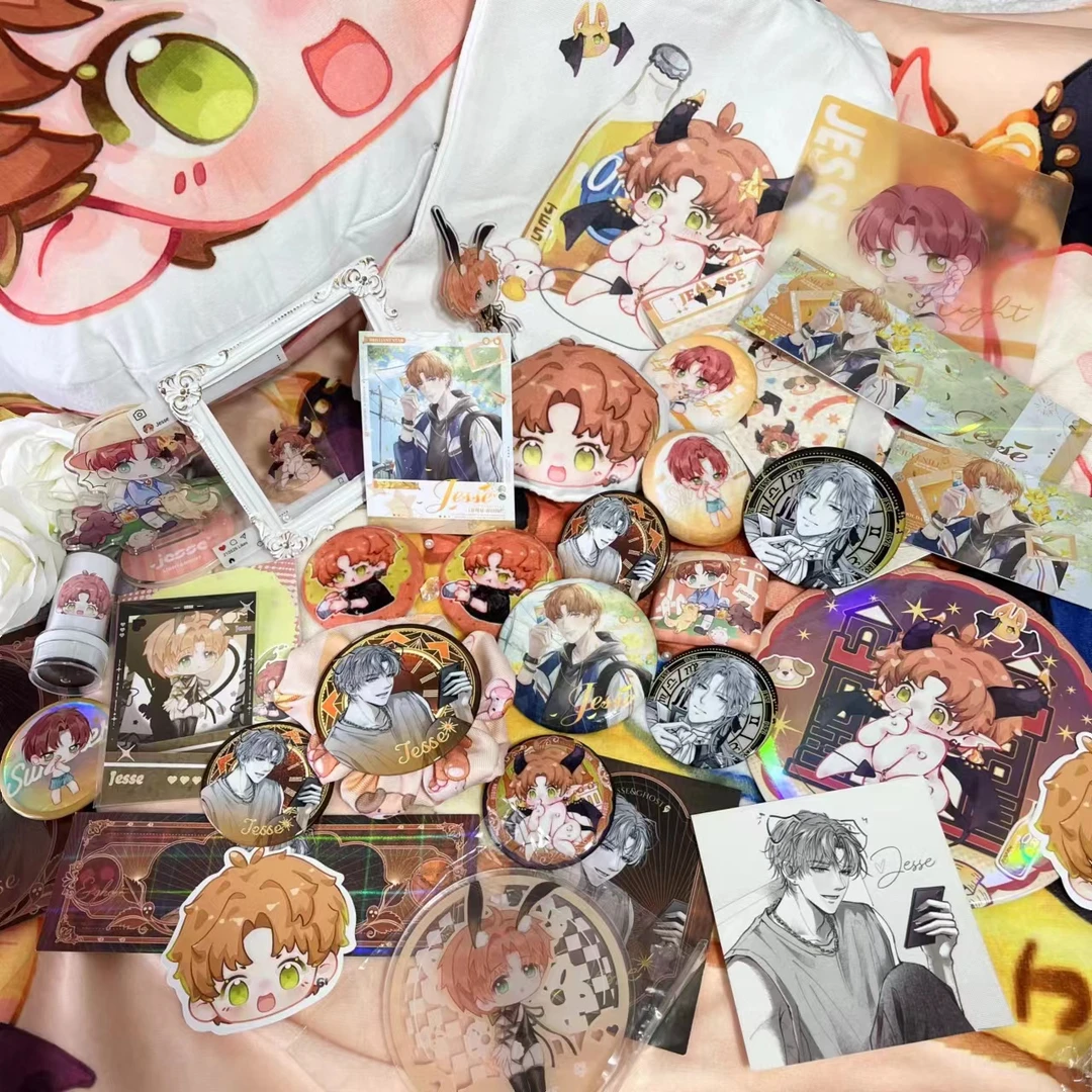 光与夜之恋夏鸣星生日福利盲盒徽章亚克力镭射票明信片