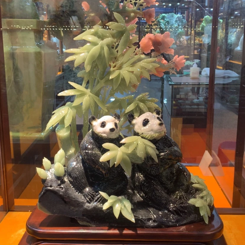 【闪购商品】未镶嵌蛇纹石玉摆件覆膜