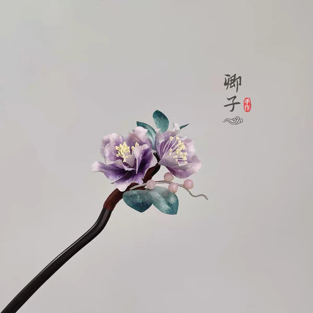 卿子手作非遗绒花现货直播间专拍