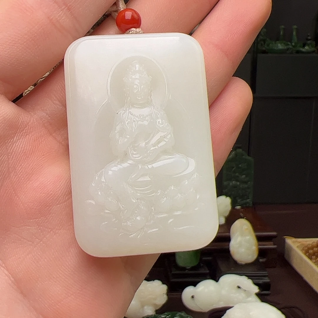 和田玉未镶嵌挂件