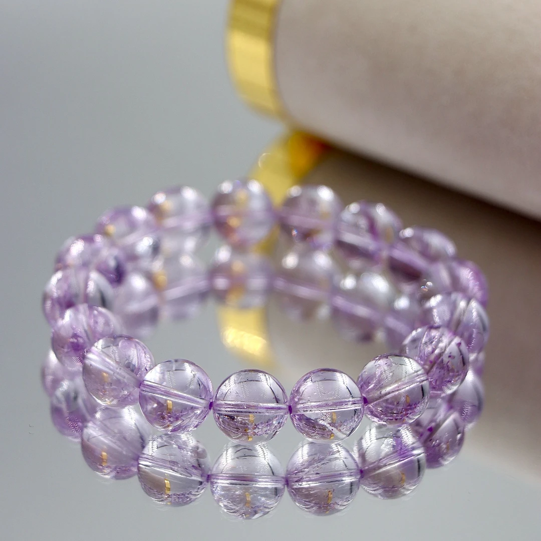 超仙女系列透体天然巴西紫水晶手串C2188-尺寸可选-多样性发一