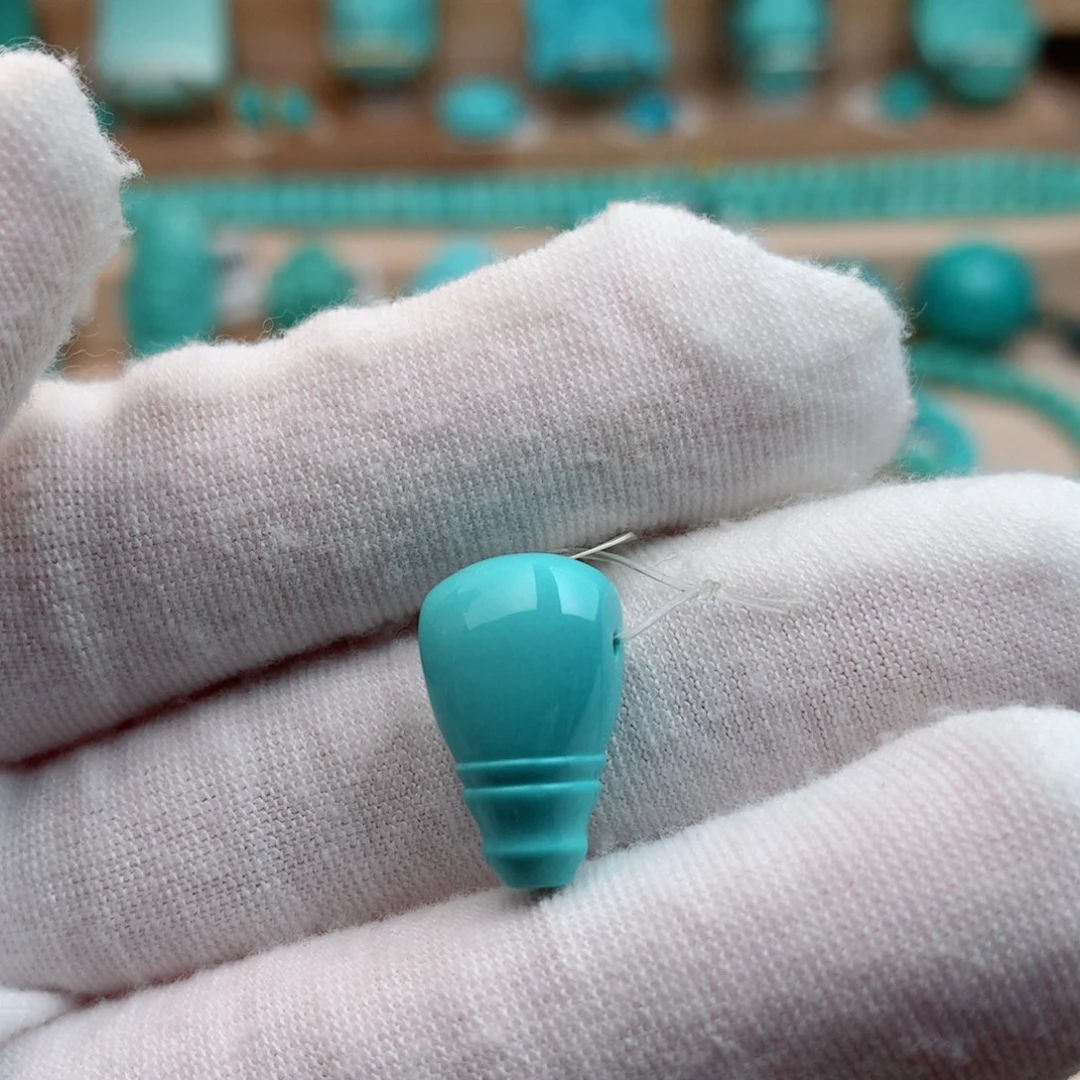 未镶嵌绿松石珠宝奇石10mm