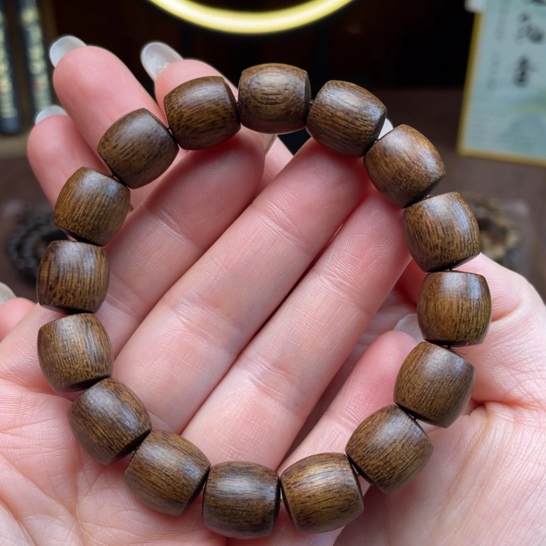 沉香手串芽庄白棋楠1.2单圈