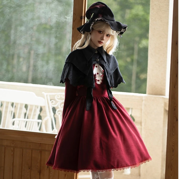 【朝圣者短斗篷】withpuji原创设计哥特风百搭斗篷lolita秋气质复古