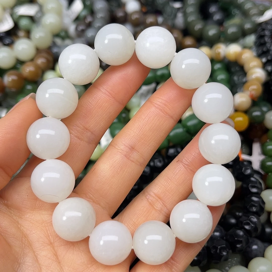 和田玉未镶嵌手链