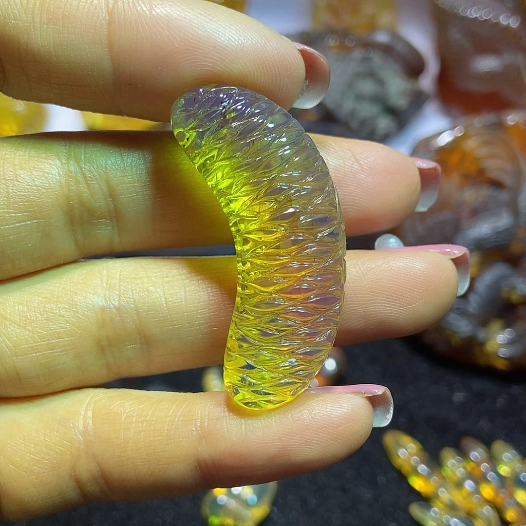 琥珀颈饰未镶嵌橙子