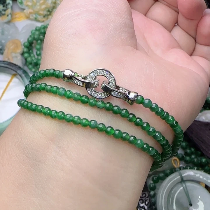 翡翠未镶嵌颈饰天然A货40