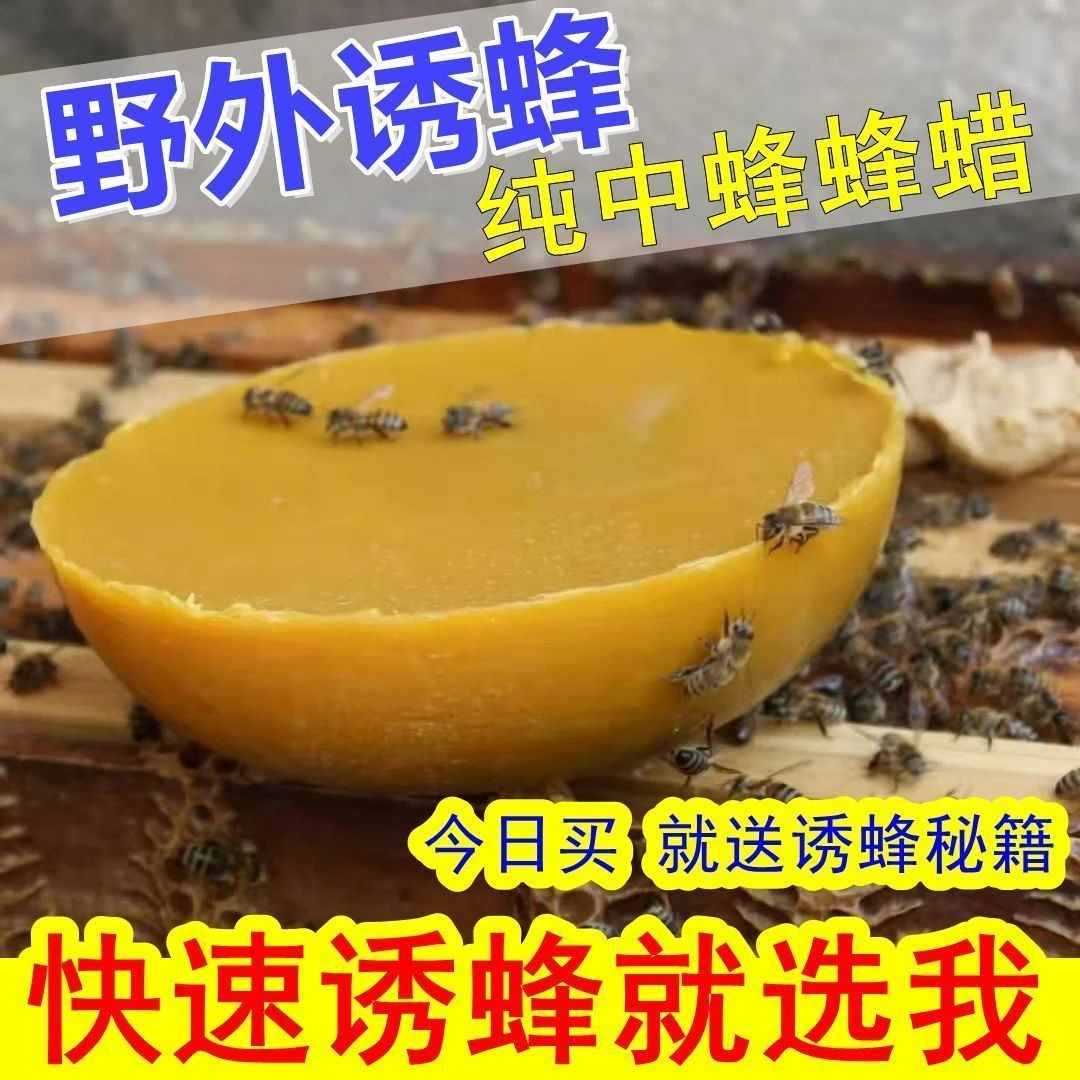蜂蜡诱蜂用老巢脾中蜂诱蜂蜡诱蜂桶专用招蜂工具引蜂蜡土蜂蜡