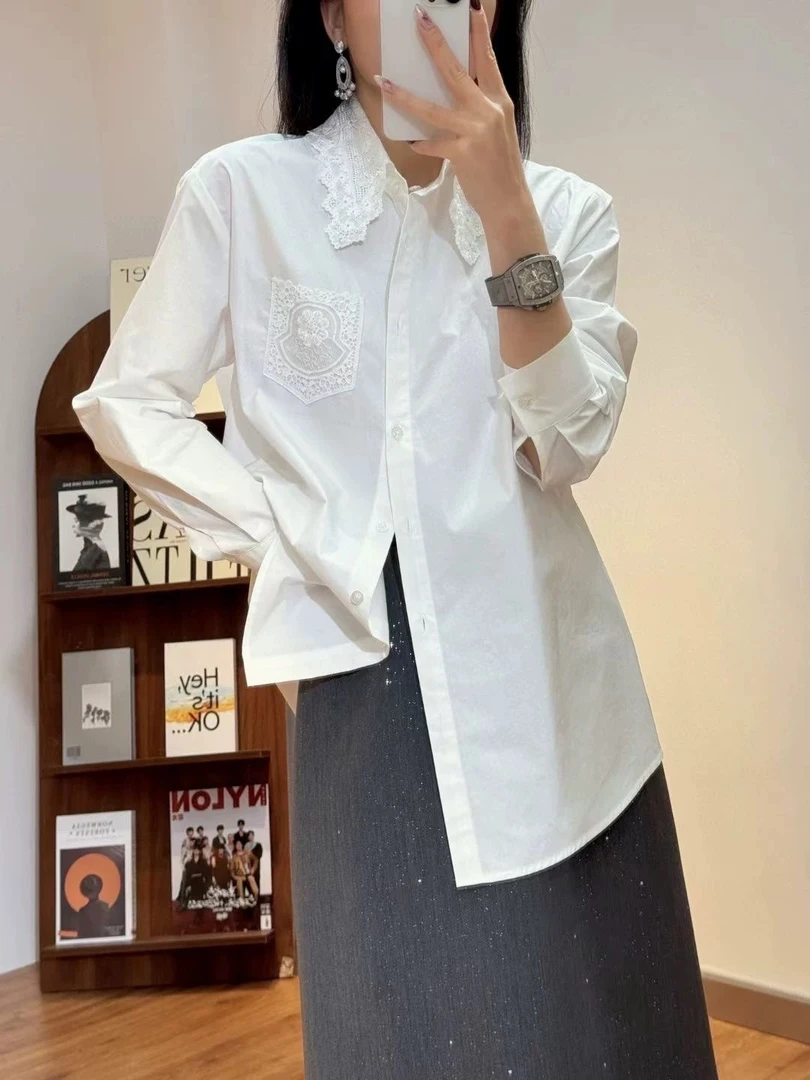 宽松户外休闲百搭透气情侣长袖衬衫86085