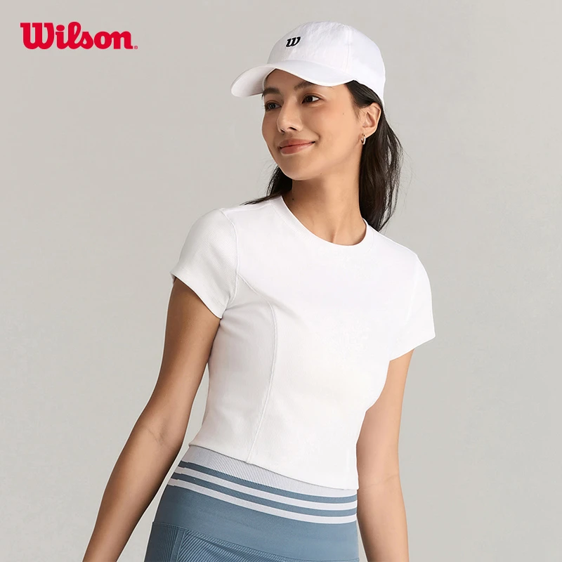 Wilson威尔胜官方流光风女士BALL SENSE 网球收腰弹力T恤WW20084