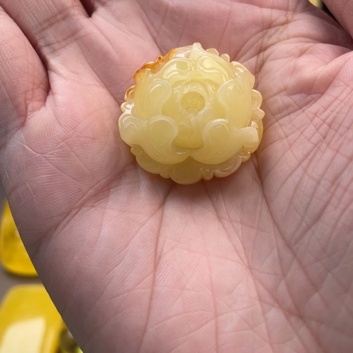 琥珀未镶嵌颈饰如图