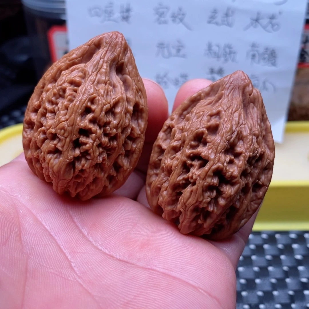 吊坠文玩核桃35全品平谷带鱼