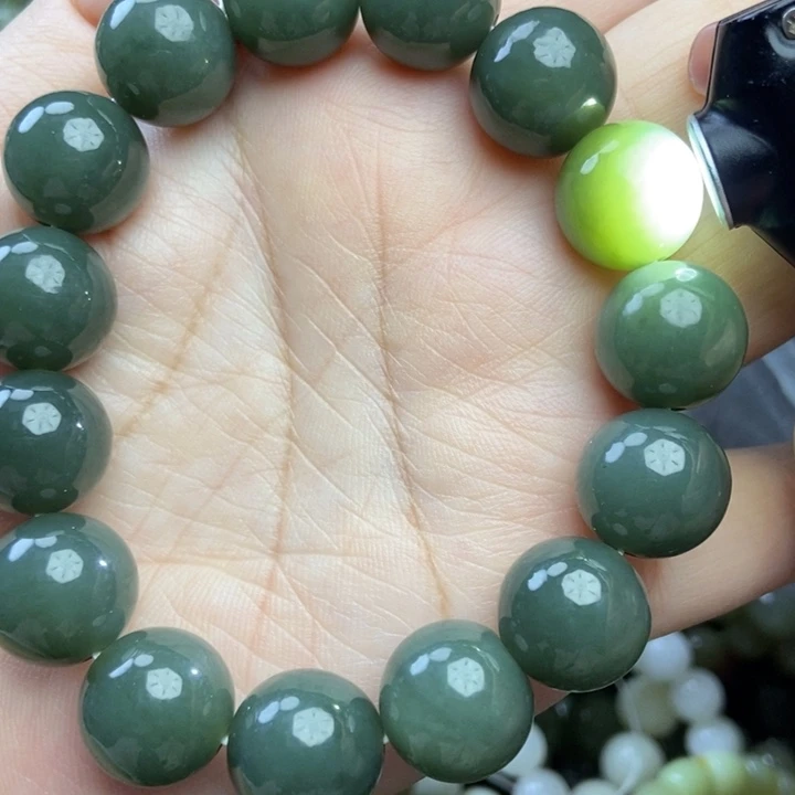 和田玉未镶嵌手链卡14