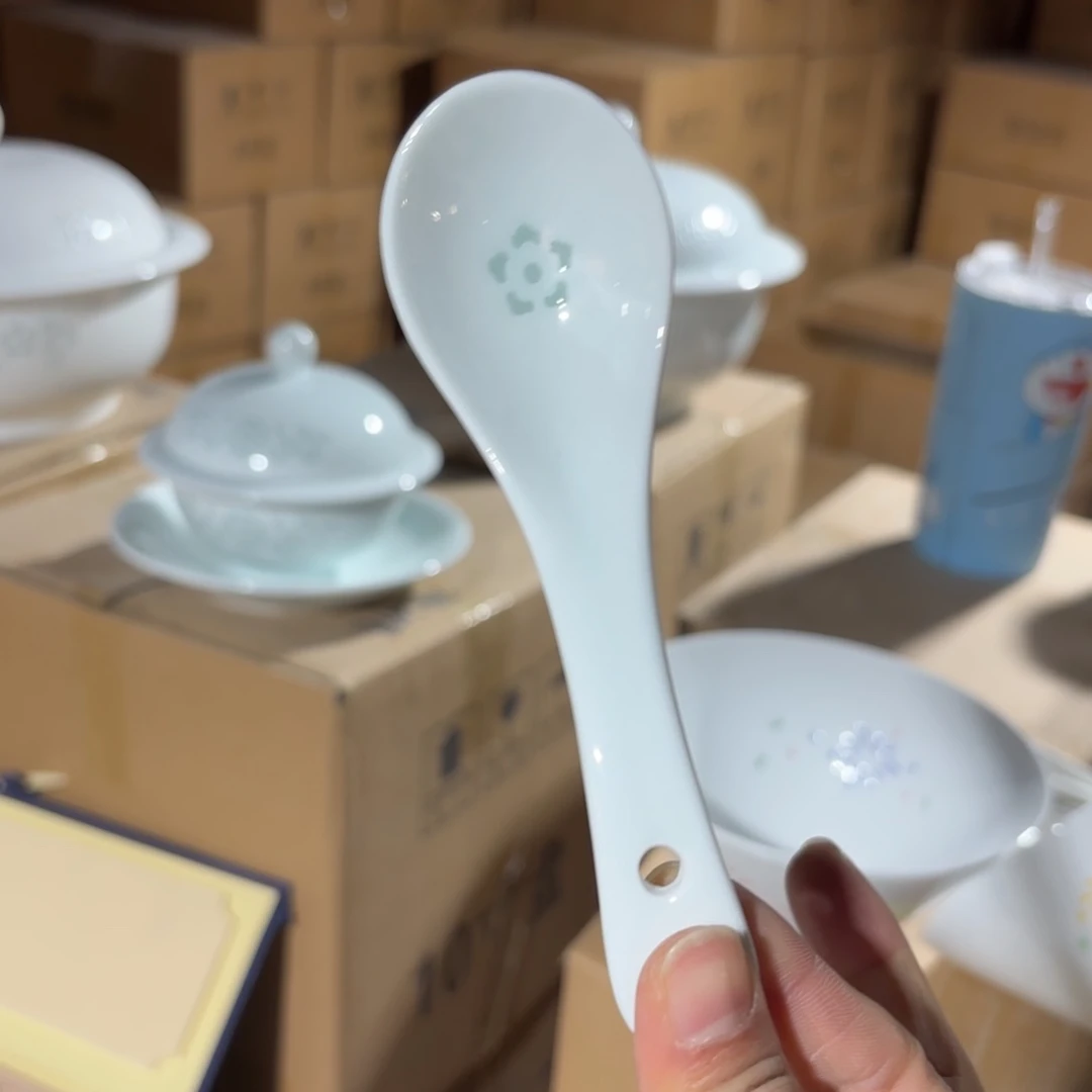 玉瓷景德镇陶瓷两只青色好的