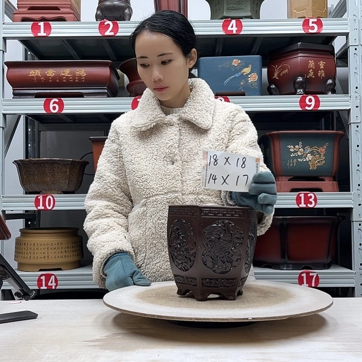 紫砂花盆紫砂花盆