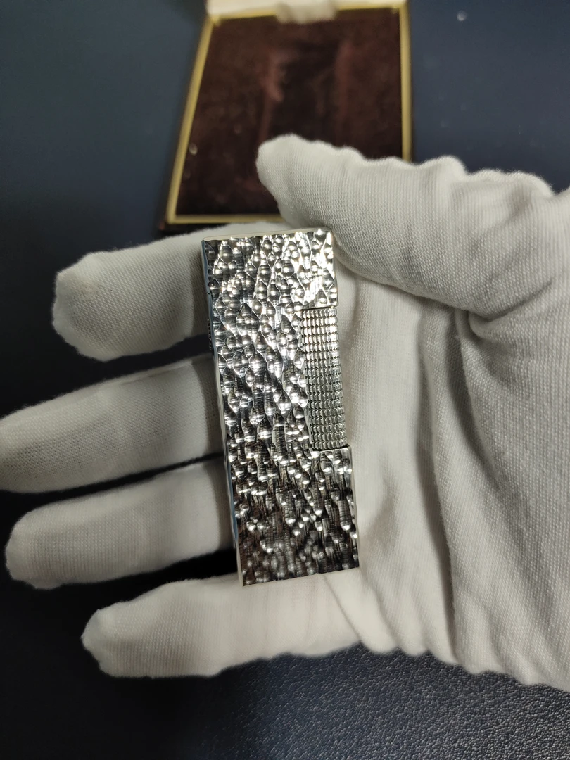 DXL打火机镀银四代陨石坑1012390