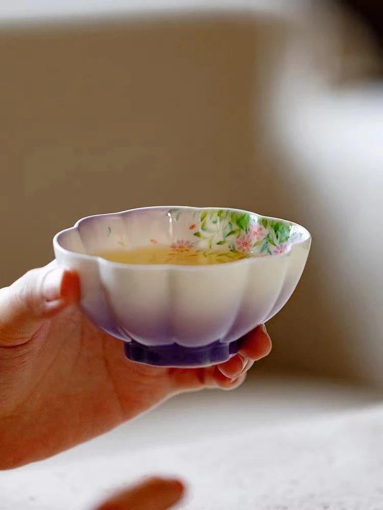 SK-0416 紫韵花姿-贝壳杯