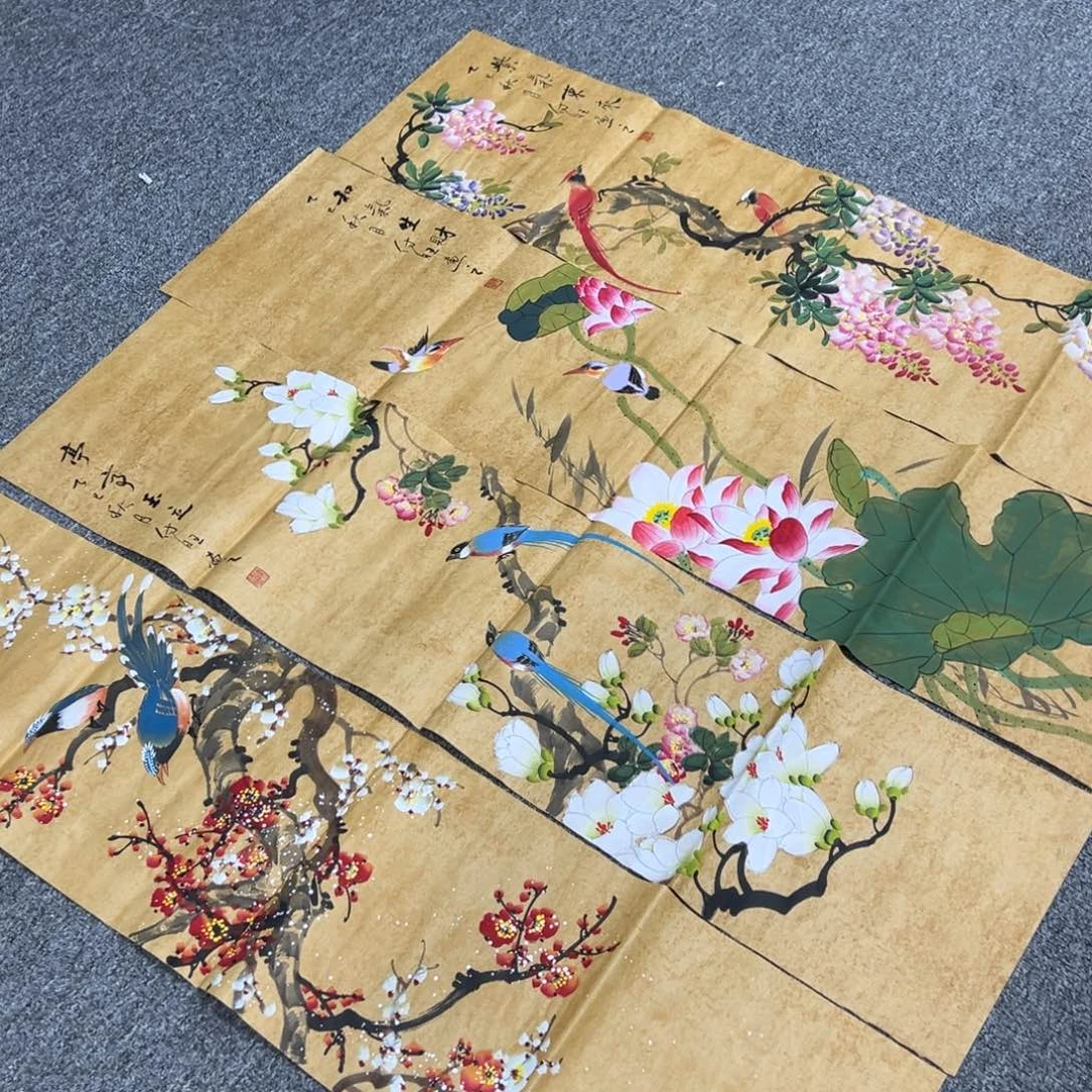 国画纯手绘字画宣纸