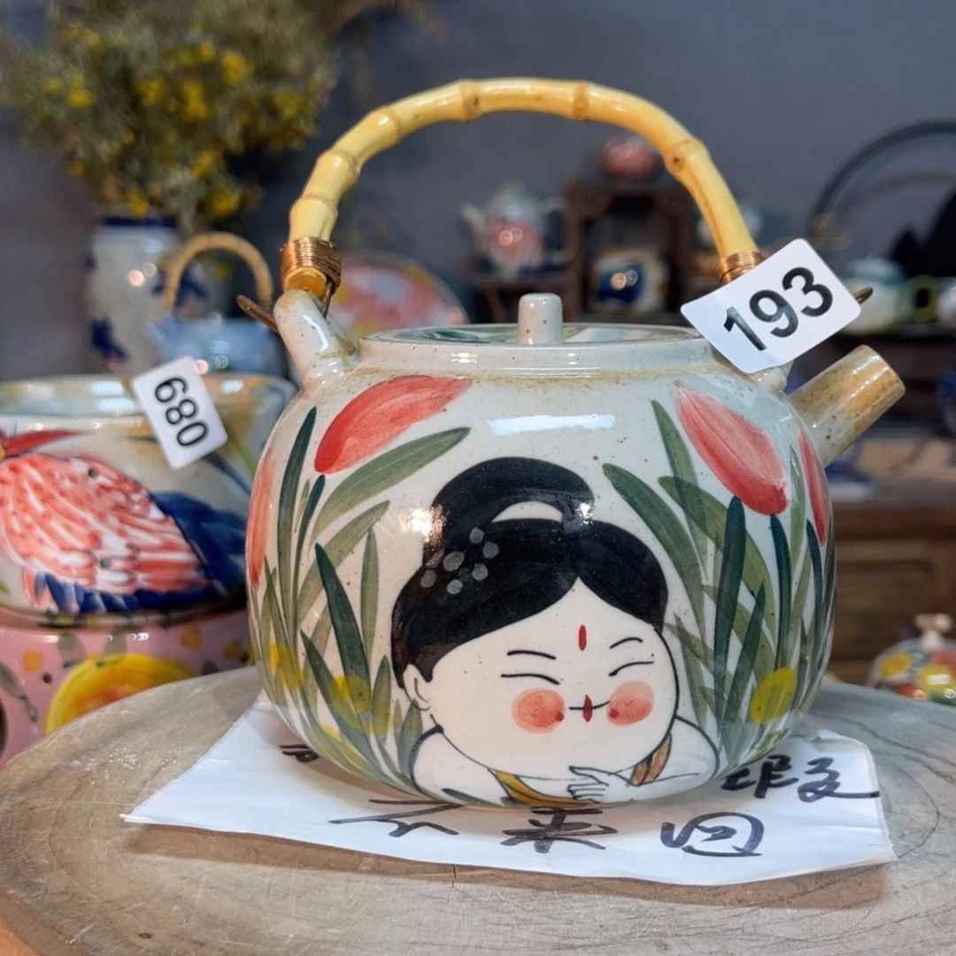 杯素浅陶瓷手工手绘