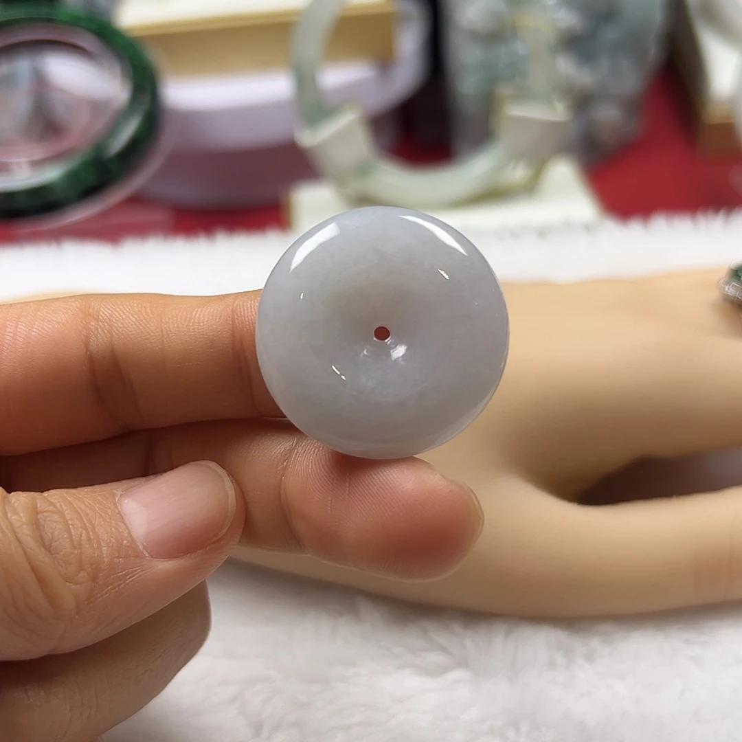 颈饰未镶嵌翡翠缅甸天然A货翡翠平安扣吊坠