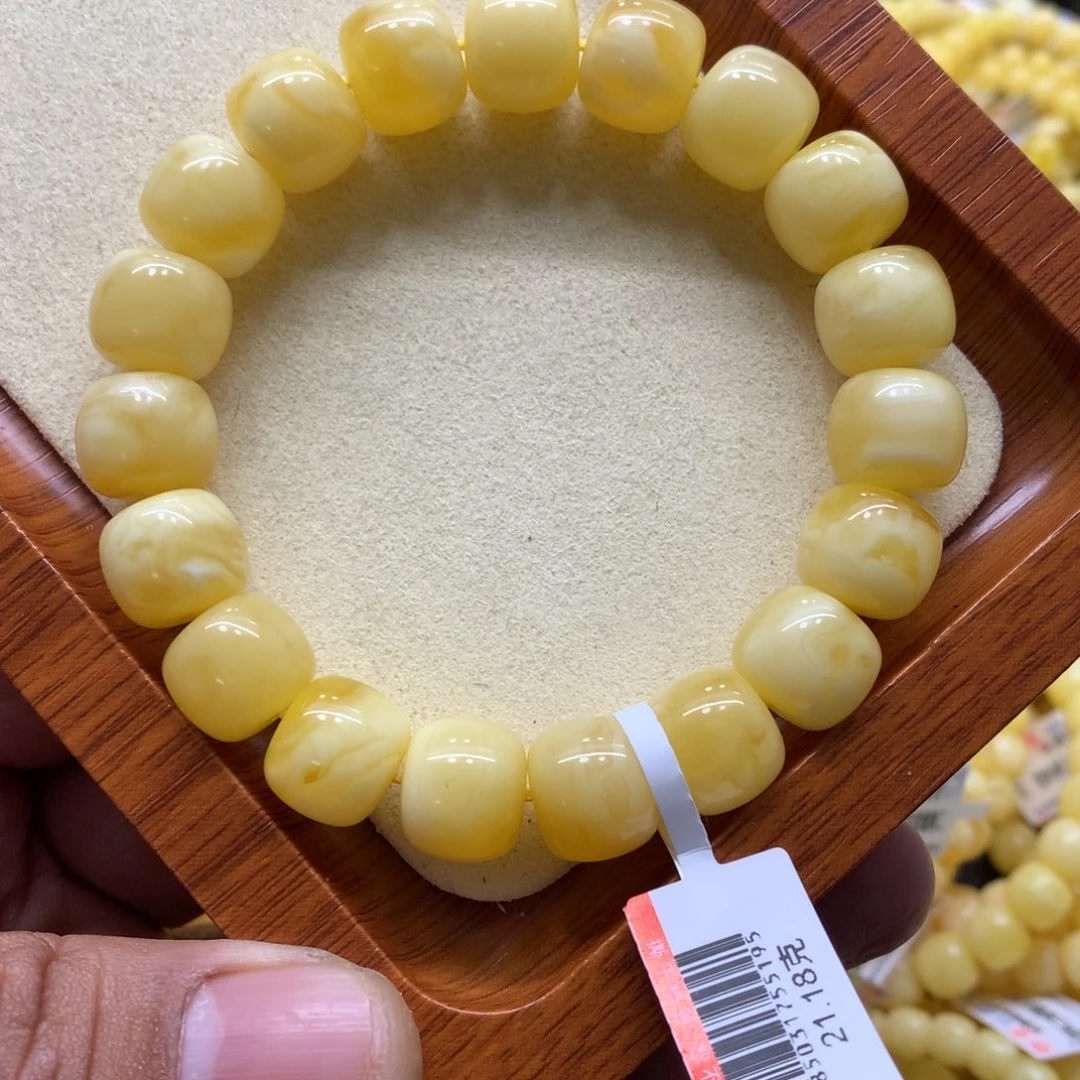 蜜蜡手链未镶嵌睡**?蜜蜡