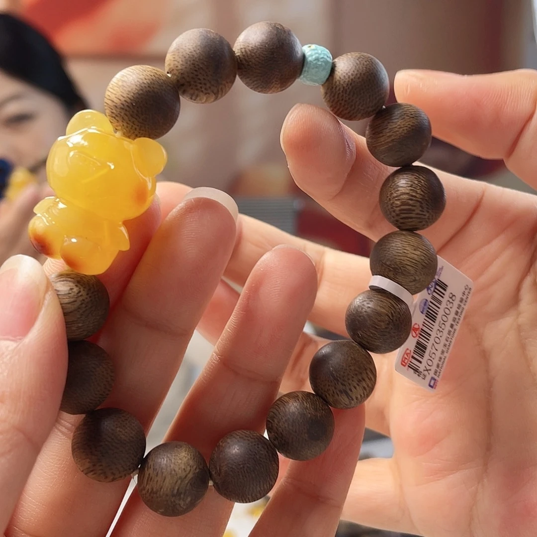 蜜蜡未镶嵌裸石蜜蜡手链