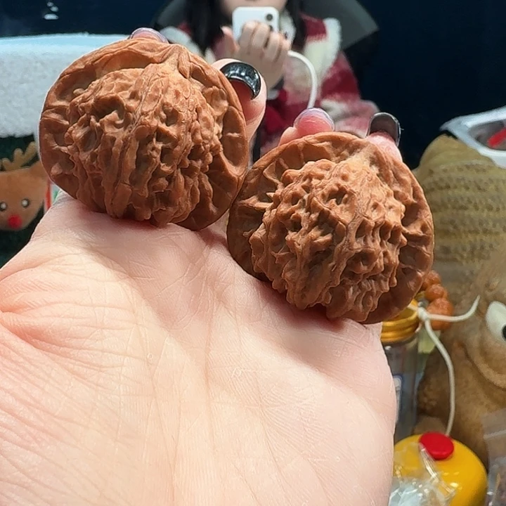 桃核吊坠红皮北京宽边38尺